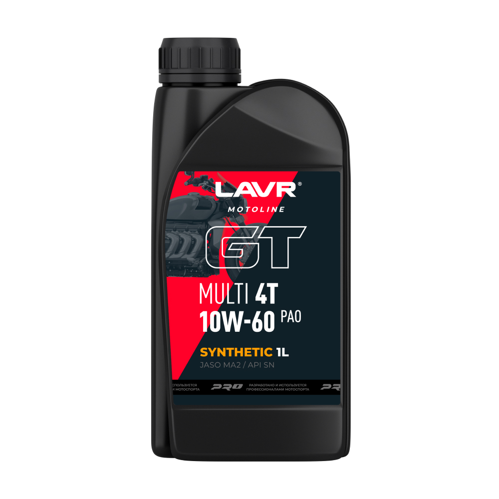 Моторное масло GT Multi 4T 10W60 LAVR MOTOLINE, 1 л