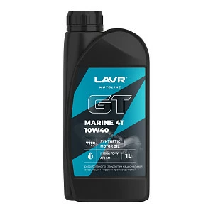 Моторное масло GT Marine 4Т 10W40 SM LAVR MOTO, 1л