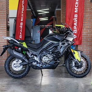 Мотоцикл QJ SVT 650X (черный/зеленый) 2026г (наличие)