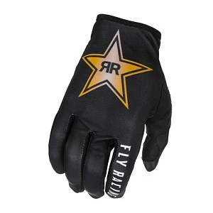 Перчатки FLY RACING LITE ROCKSTAR (2022) (черн/желт/бел, 12)